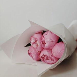 Pearl Peach Birthday Flower Box - Small
