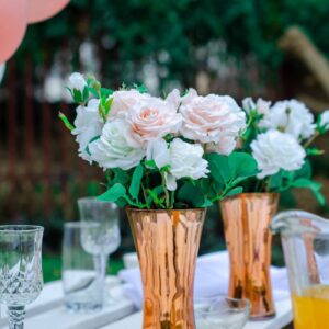 Prestige White Baby Gift Flowers - Deluxe